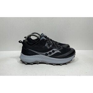 Saucony Peregrine 14 S10917-100 Black Trail Running Shoes Women’s Size 7.5 Wide